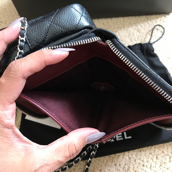 🔴 S O L D 🔴 CHANEL Mini Caviar Wallet on Chain - Picture 6 of 7